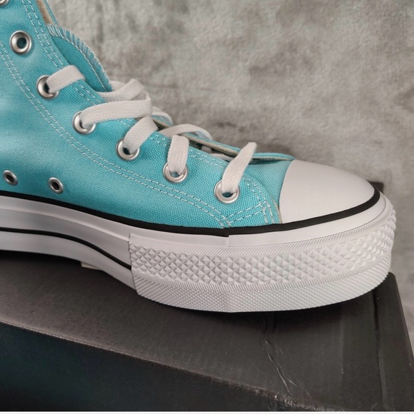 Converse Chuck Taylor Platform High Triple Cyan Men's Size 9 / Women's Size 11 - Picture 5 of 8